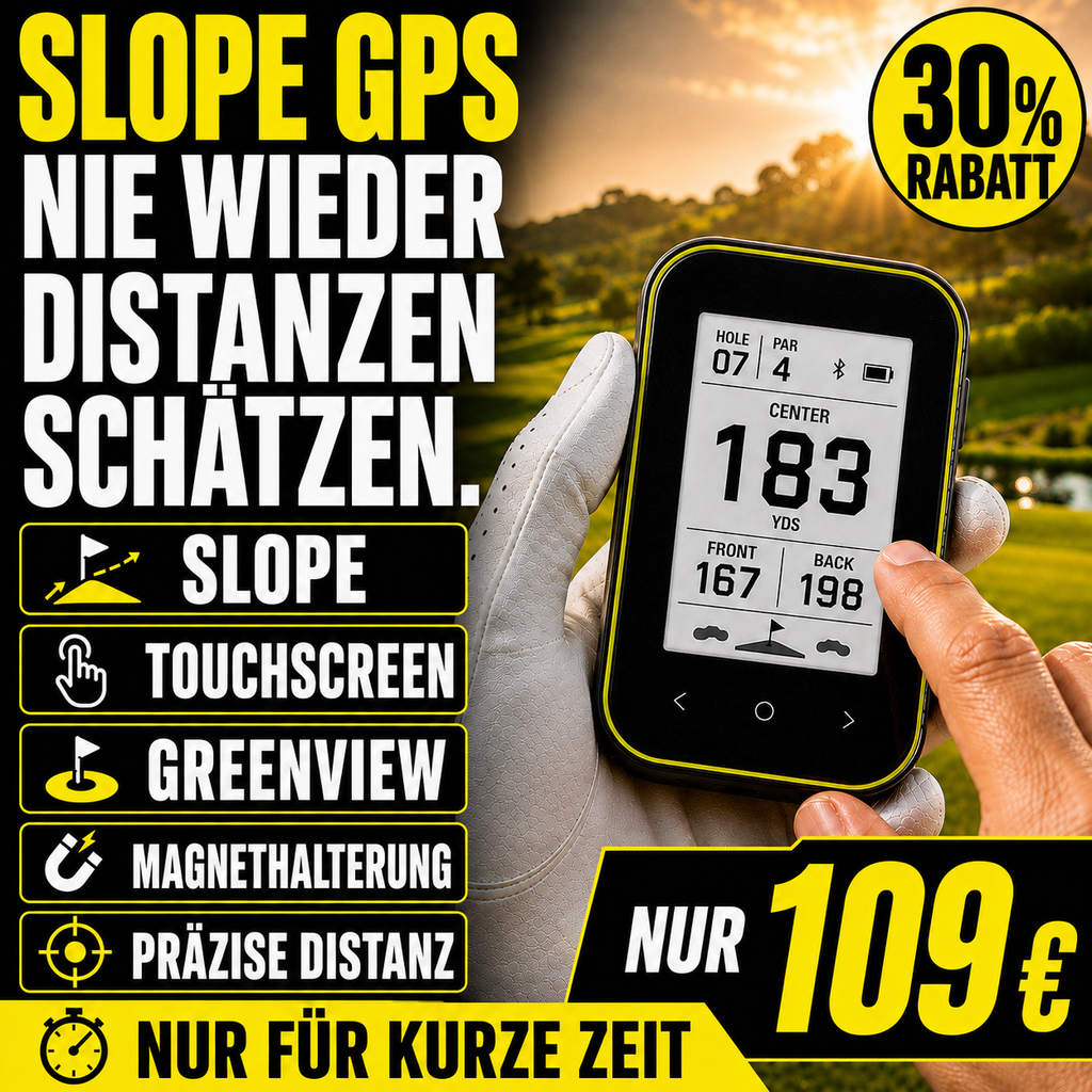 GPS Golf-Entfernungsmesser mit Slope und Clip-Halterung